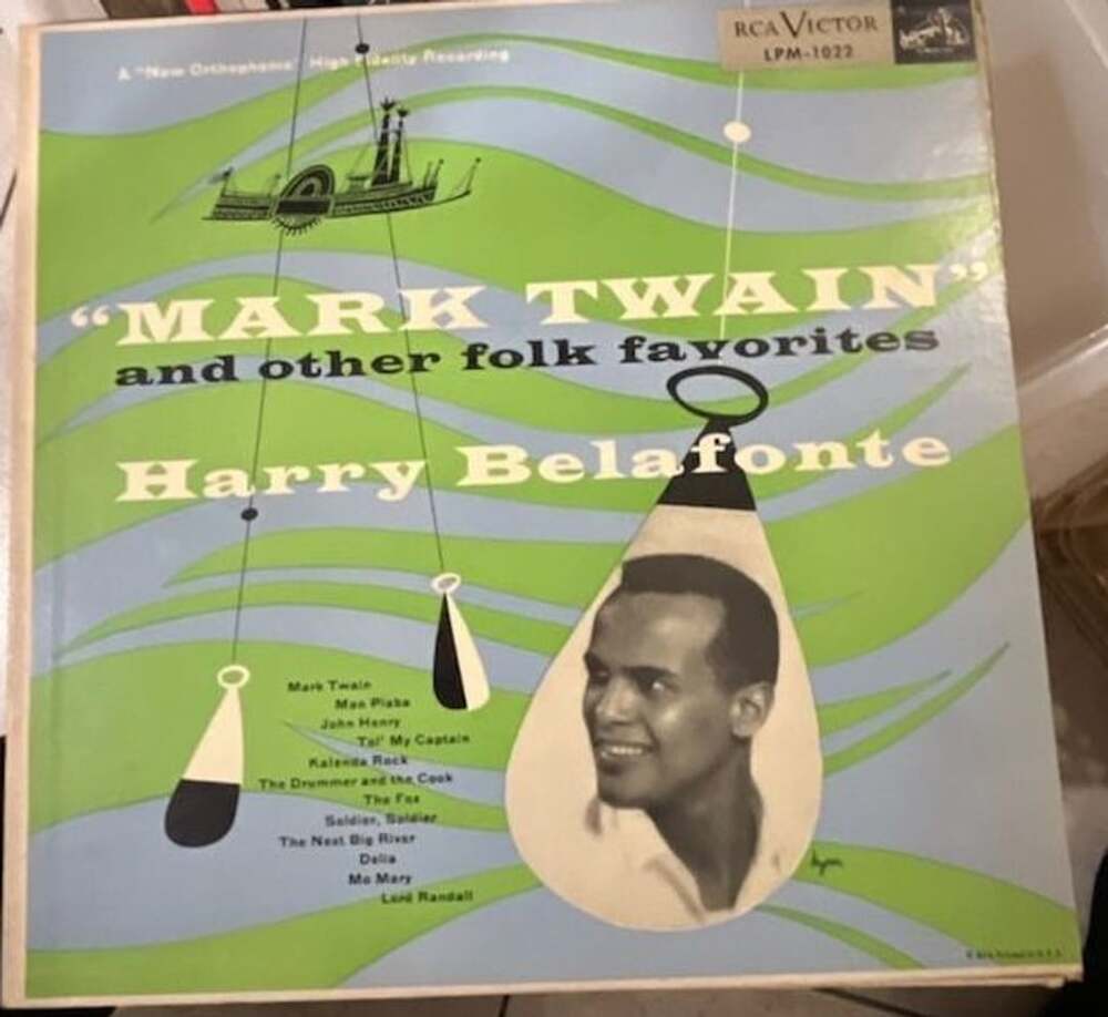 Harry Belafonte Mark Twain and Other Folk Favorites Vinyl LP RCA Victor LPM-1022